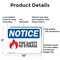Signmission Fire Safety No Storage OSHA Notice Sign, Aluminum, 10in W x 7in L, 2PK OS-2PACK-NS-A-710-L-12655 - alternate 8